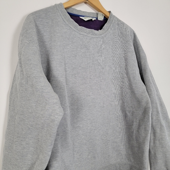 Orvis Gray Vintage Women's Crewneck Sweatshirt Heavy Cotton Boxy XL - Picture 3 of 11